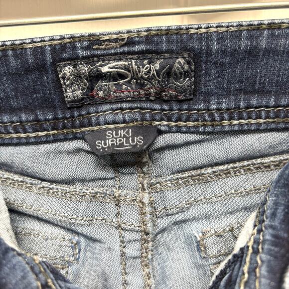 Silver Suki Jeans, Surplus, Flap Pocket, Medium Wash, Boot, Women's Size 29 x 32 - Picture 6 of 6